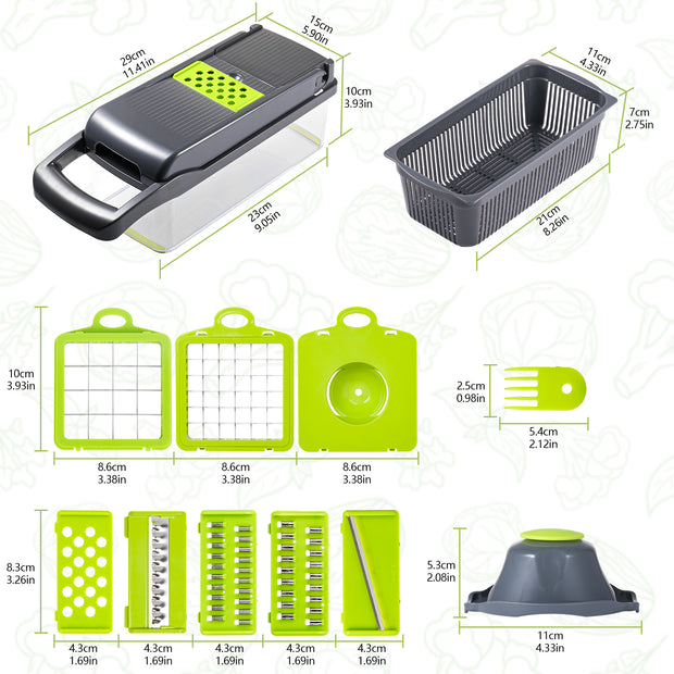 Vegetable Cutter Chopper and Slicer